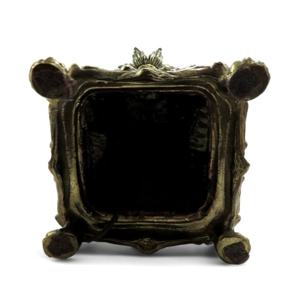 Vintage CHERUB Angel TABLE LAMP Metal Brass Finish Black and Orange Marble 34" - Picture 14 of 14